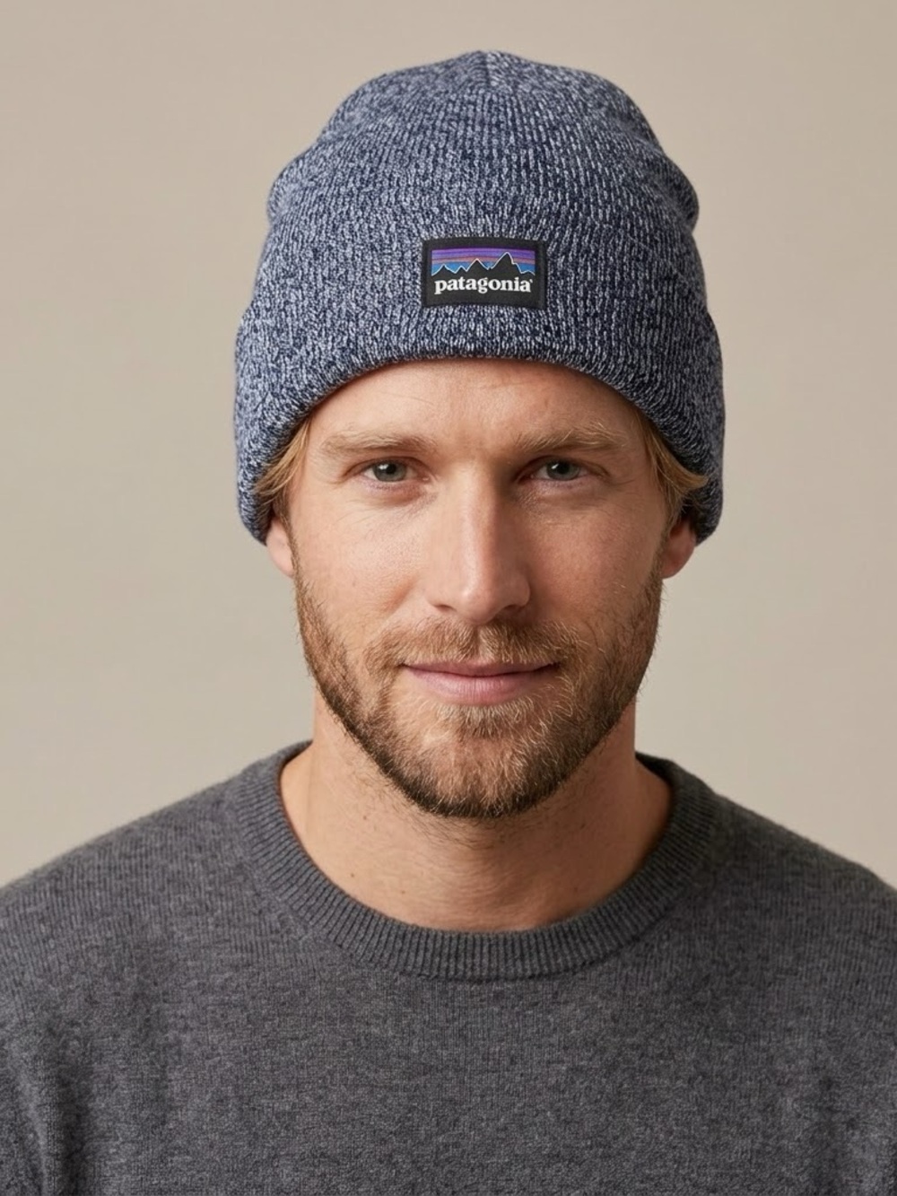 Patagonia Everyday Beanie Heathered Navy OS Unisex Outdoor Cabincore Gorpcore
